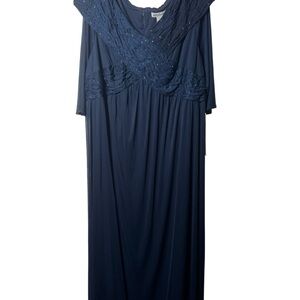 Jessica London Midnight Blue Embellished Dress